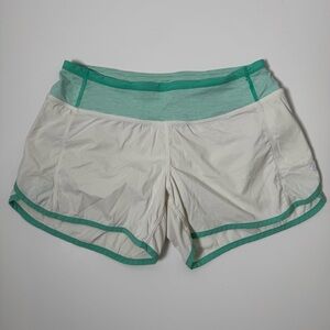 Lululemon Run Times Short Mint & White Size 4